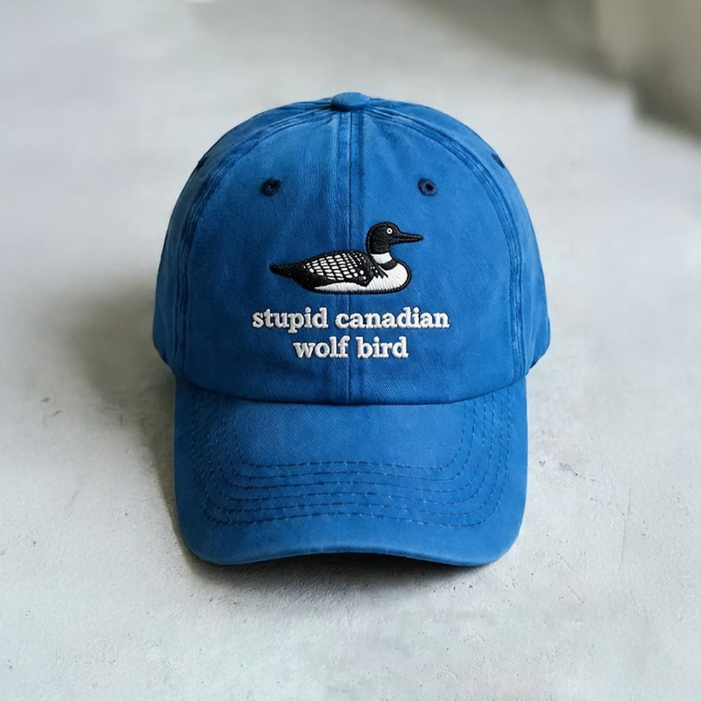 Stupid Canadian Wolf Bird Hat Heated Rivalry Cap LGBT Romance Gift Ideas