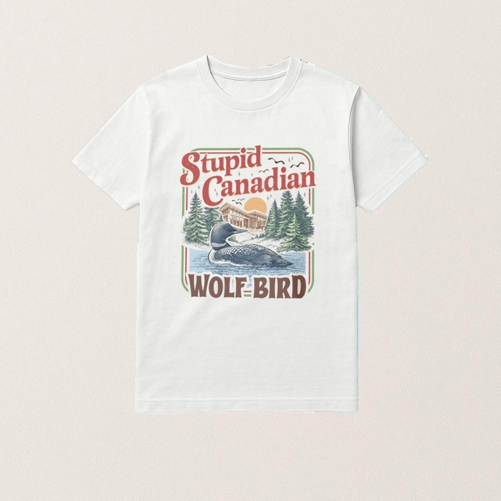 Stupid Canadian Wolf Bird Heated Rivalry Inspired Shirt Birthday Gift Ideas For Husband