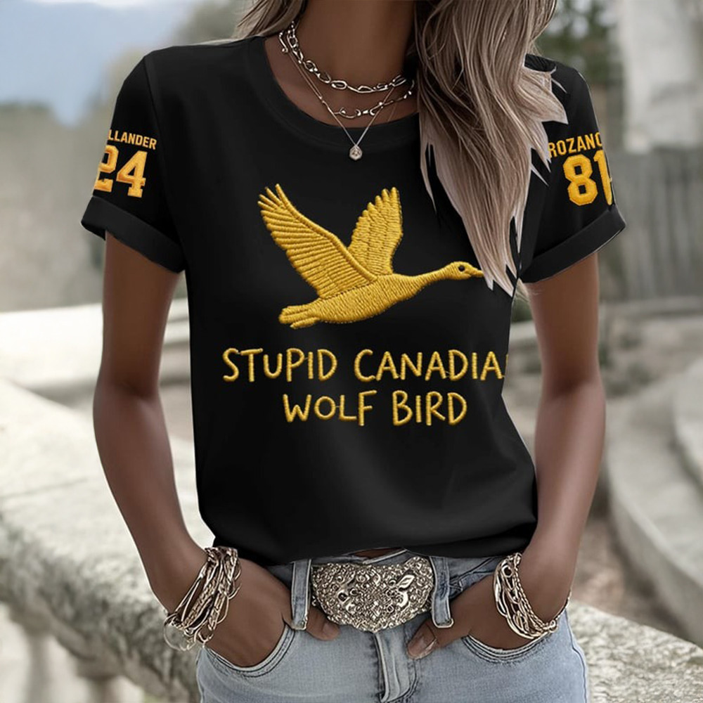Stupid Canadian Wolf Bird Heated Rivalry T-Shirt Hollander 24 Shirt Heated Rivalry Fan Gifts