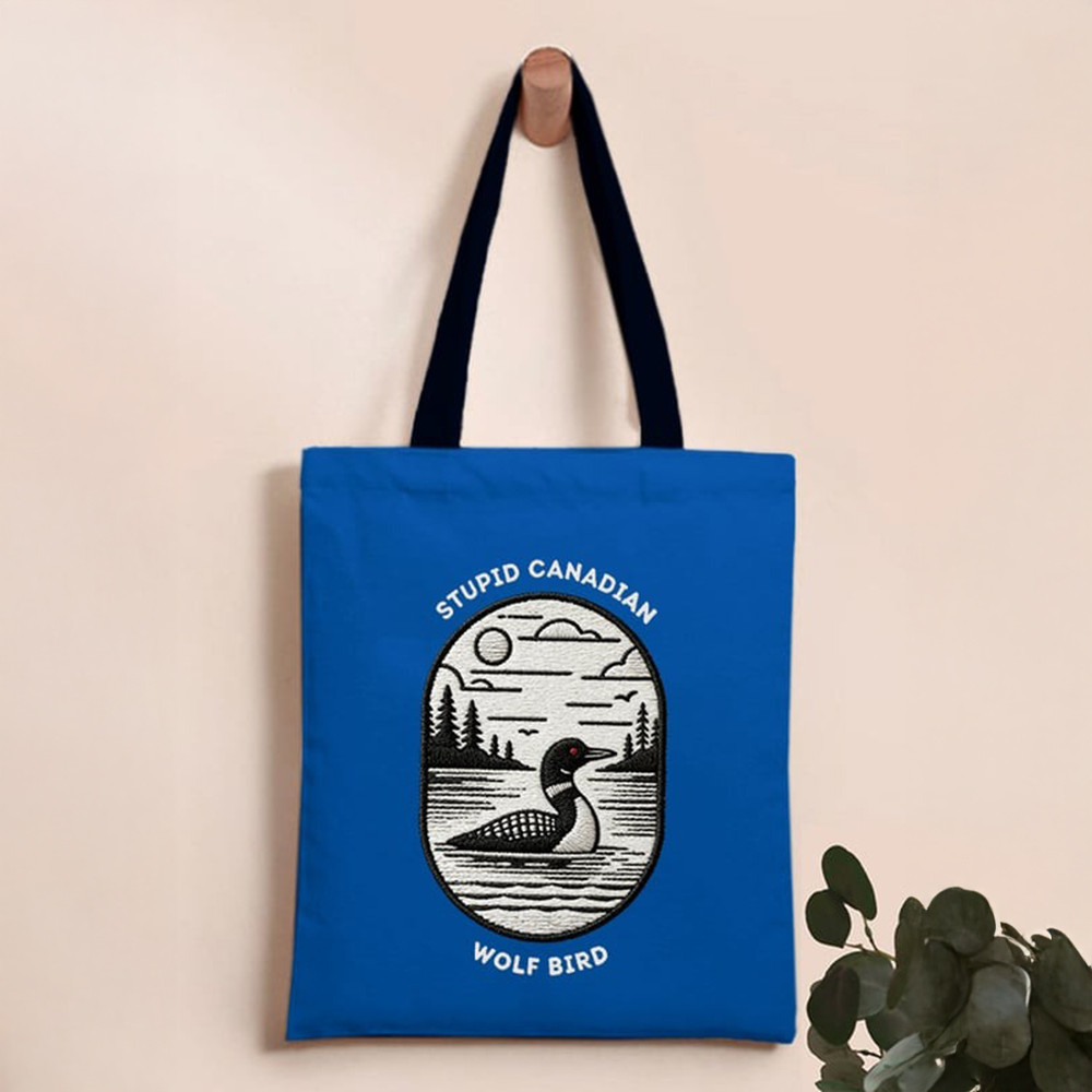 Stupid Canadian Wolf Bird Heated Rivalry Tote Bag Heated Rivalry Merch Gift For Her