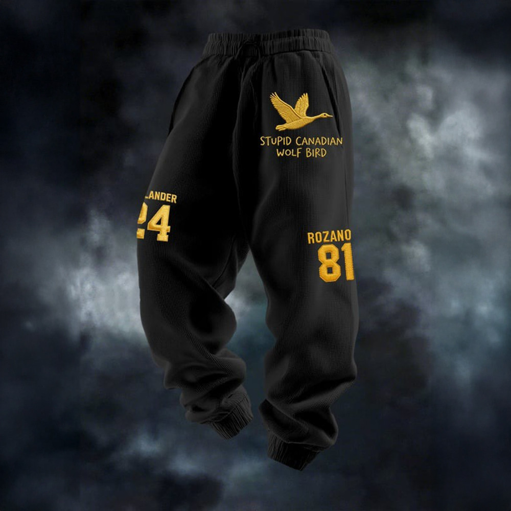 Stupid Canadian Wolf Bird Rozanov 81 Sweatpants Heated Rivalry Clothing Gift For Men