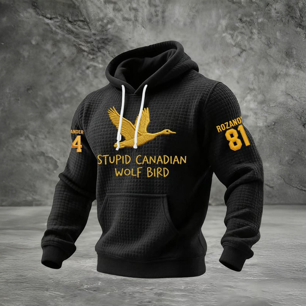 Stupid Canadian Wolf Bird Rozanov Hollander Hoodie Heated Rivalry Apparel Best Fan Gifts