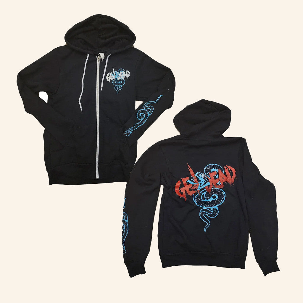 Stupid Rad Merch Get Dead Snake Zip Up Hoodie Gifts For Boyfriend Stupid Rad Merch Get Dead Snake Zip Up Hoodie Gifts For Boyfriend
