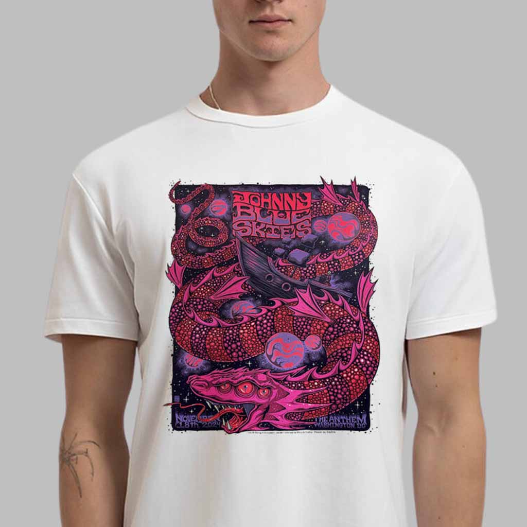 Sturgill Simpson Merch Johnny Blue Skies Poster For Show In Washington DC 2024 T-Shirt Sturgill Simpson Merch Johnny Blue Skies Poster For Show In Washington DC 2024 T-Shirt