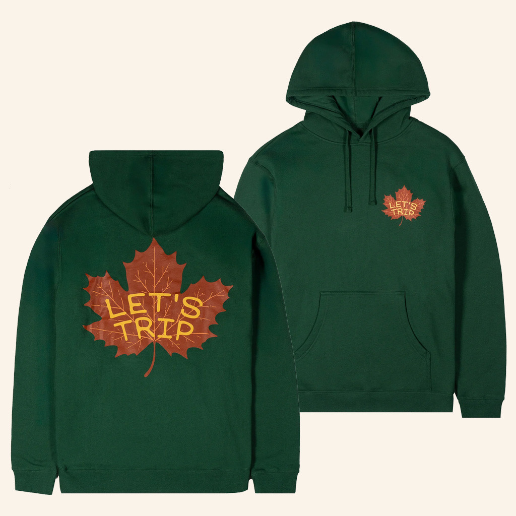 Sturniolo Triplets Merch Let's Trip Maple Leaf Hoodie Christmas Gift Ideas For Him