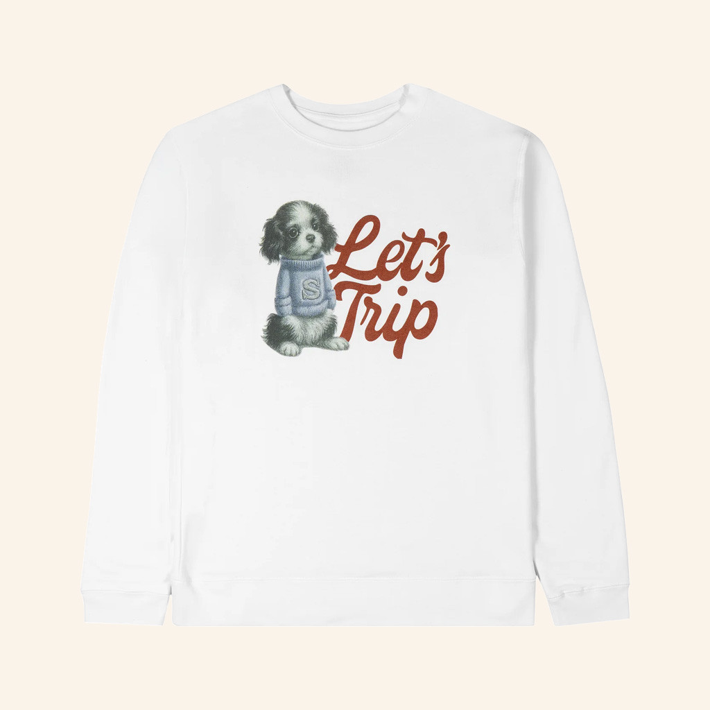 Sturniolo Triplets Merch Let's Trip Puppy Sweatshirt Gifts For Daughter