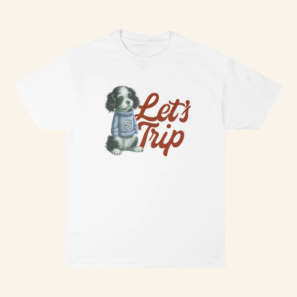 Sturniolo Triplets Merch Let's Trip Puppy T-Shirt Gifts For Best Friends Sturniolo Triplets Merch Let's Trip Puppy T-Shirt Gifts For Best Friends