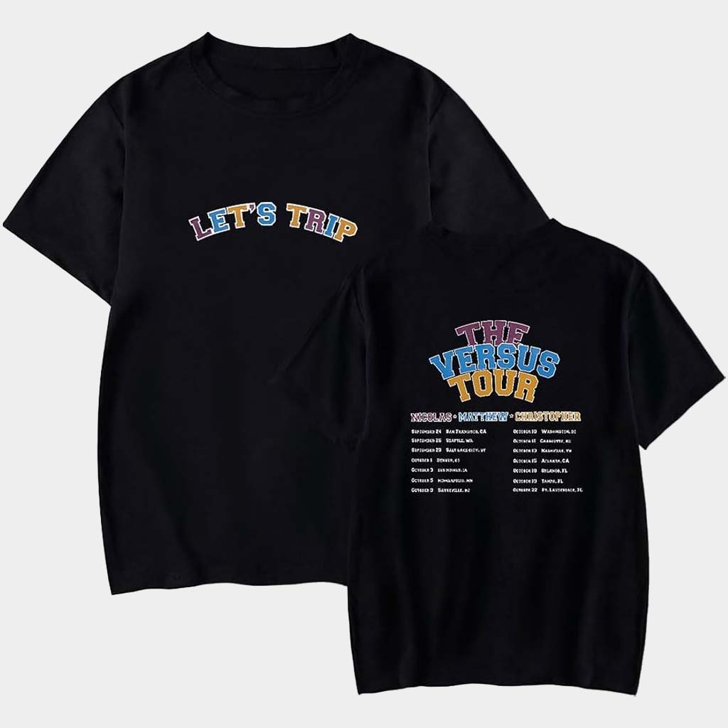 Sturniolo Triplets Merch Let's Trip The Versus Tour Shirt Sturniolo Triplets T-Shirt Fan Gifts