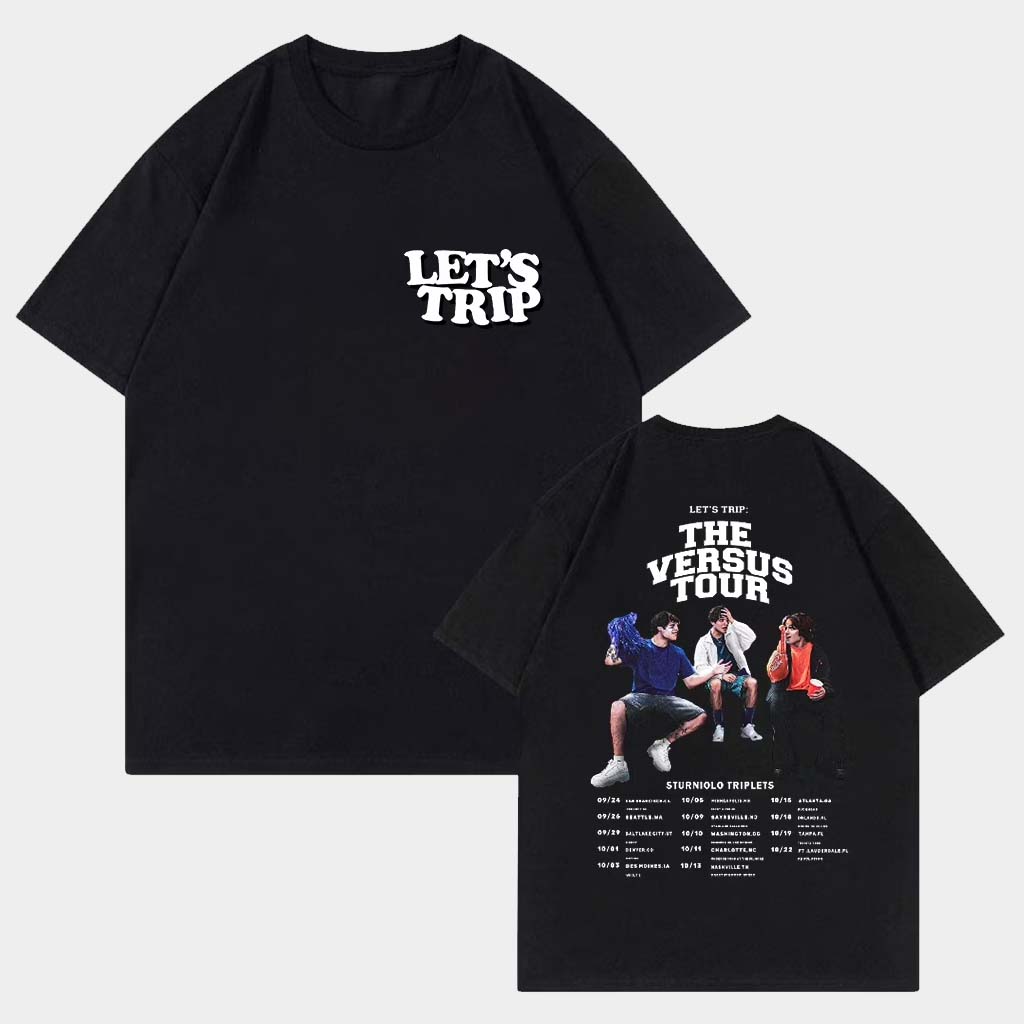 Sturniolo Triplets Merch Let's Trip The Versus Tour T-Shirt Gift Ideas For Son