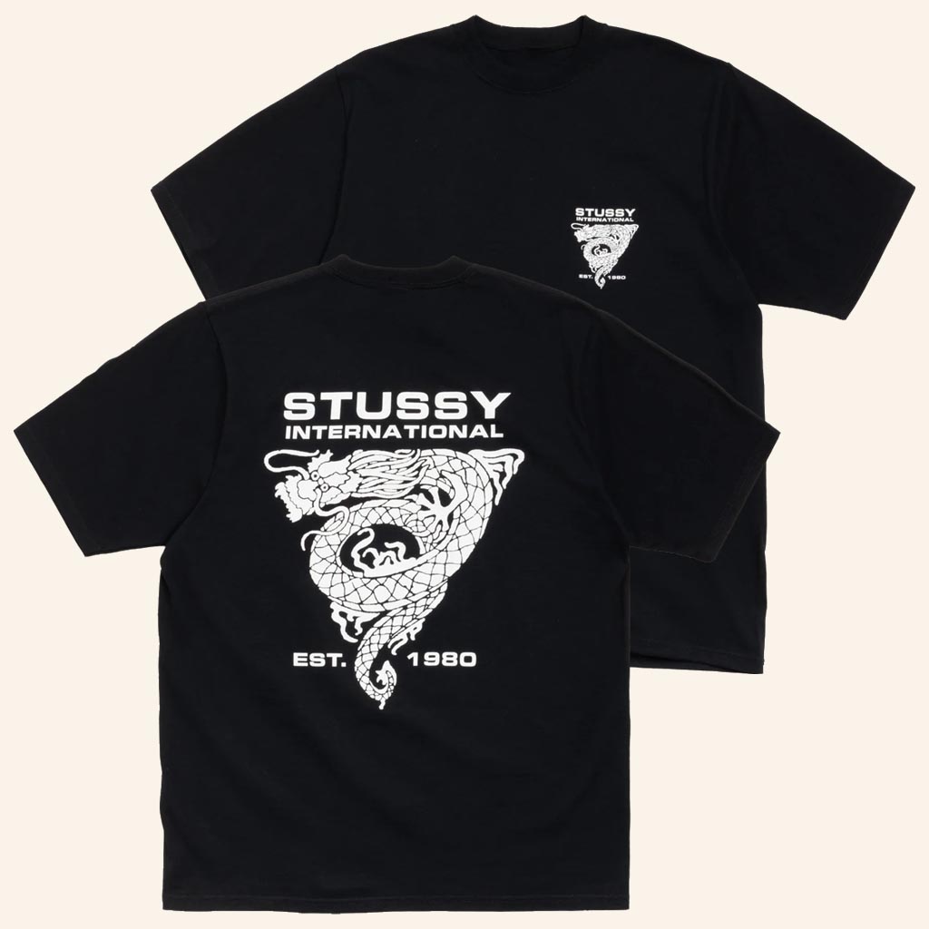 Stussy Merch Stussy International Dragon T-Shirt Birthday Gift For Father Stussy Merch Stussy International Dragon T-Shirt Birthday Gift For Father