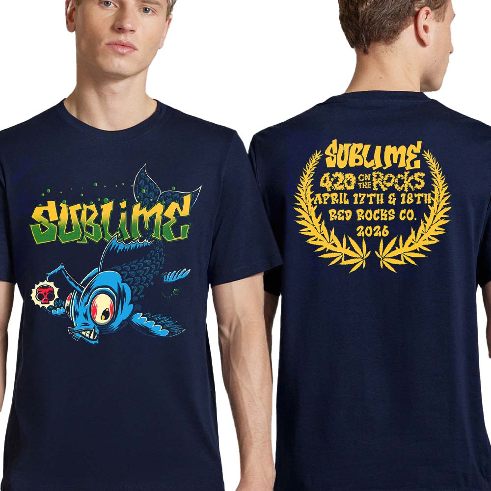 Sublime 420 On The Rocks T-Shirt Red Rocks Colorado 2026 Clothes Sublime Fans Gift