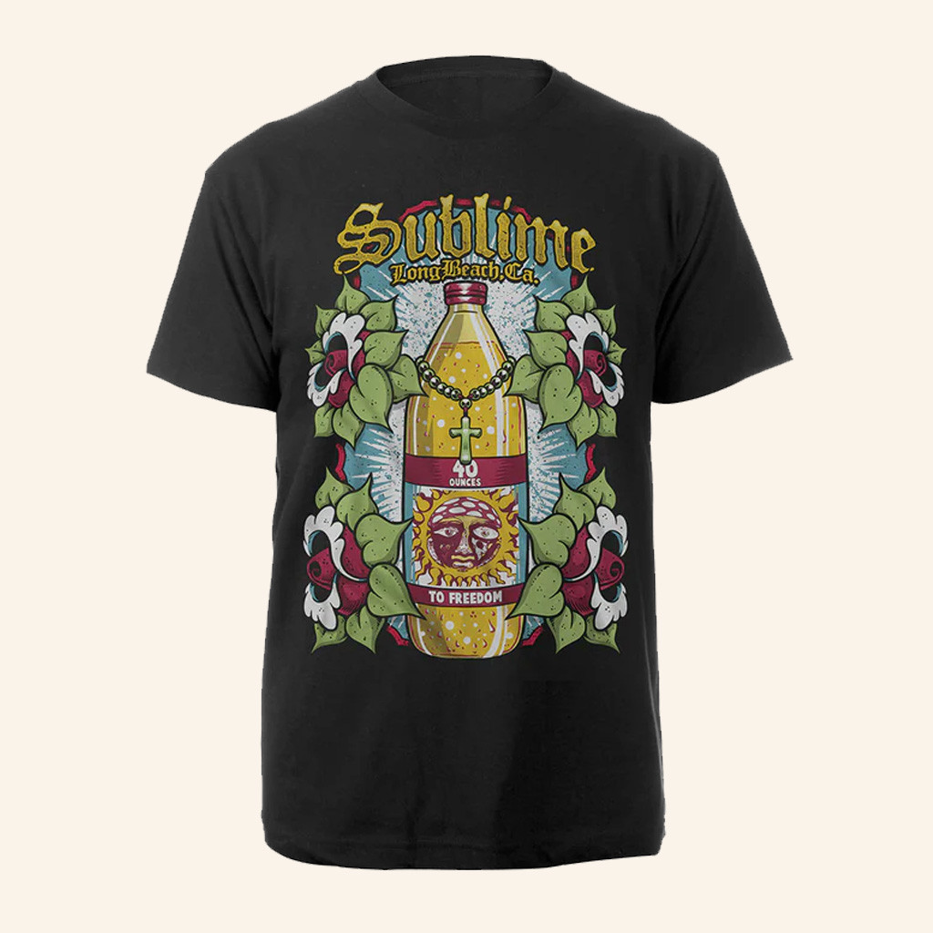 Sublime Merch 40oz To Freedom Black T-Shirt Christmas Gifts For Boyfriend Sublime Merch 40oz To Freedom Black T-Shirt Christmas Gifts For Boyfriend
