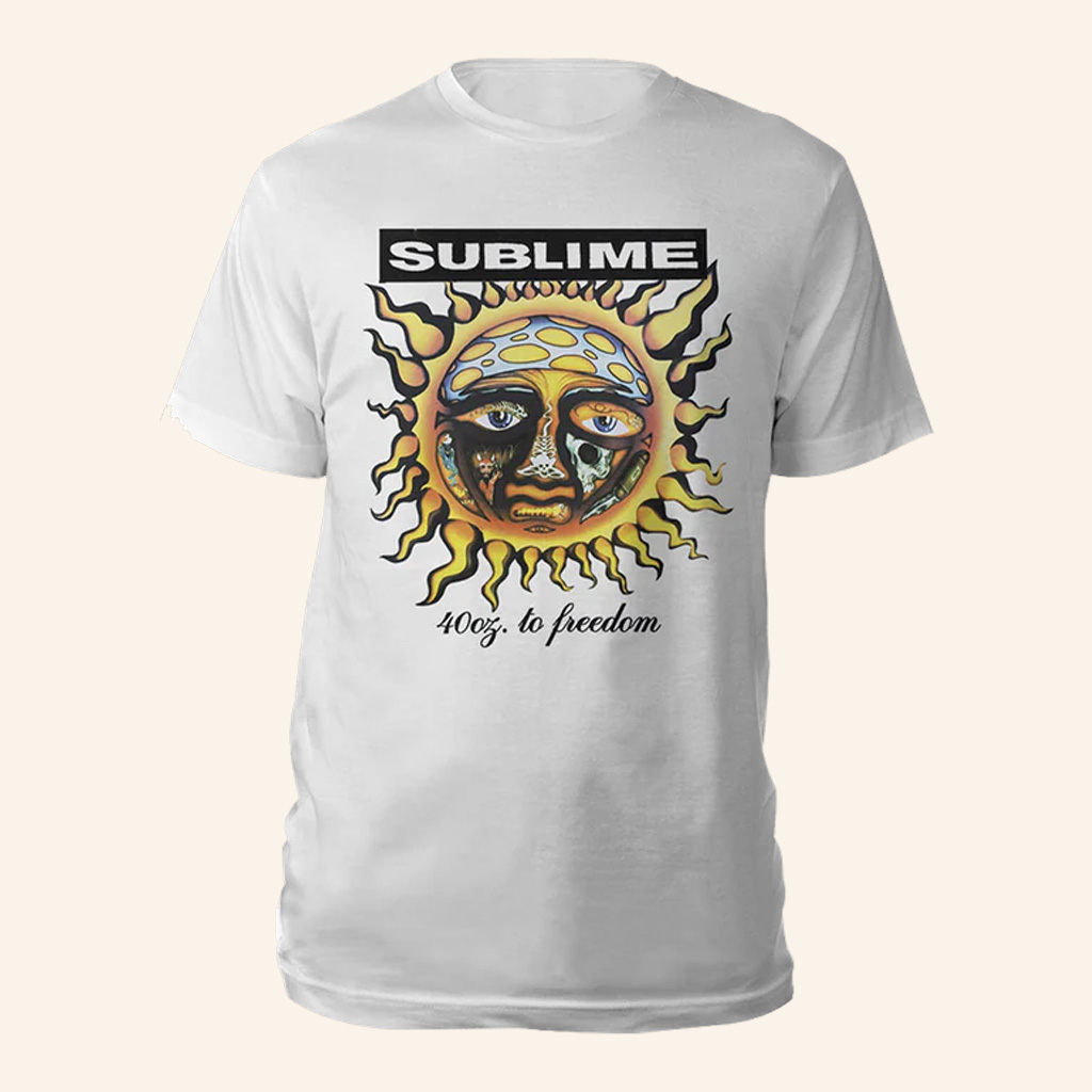 Sublime Merch 40oz To Freedom T-Shirt Christmas Gifts For Dad