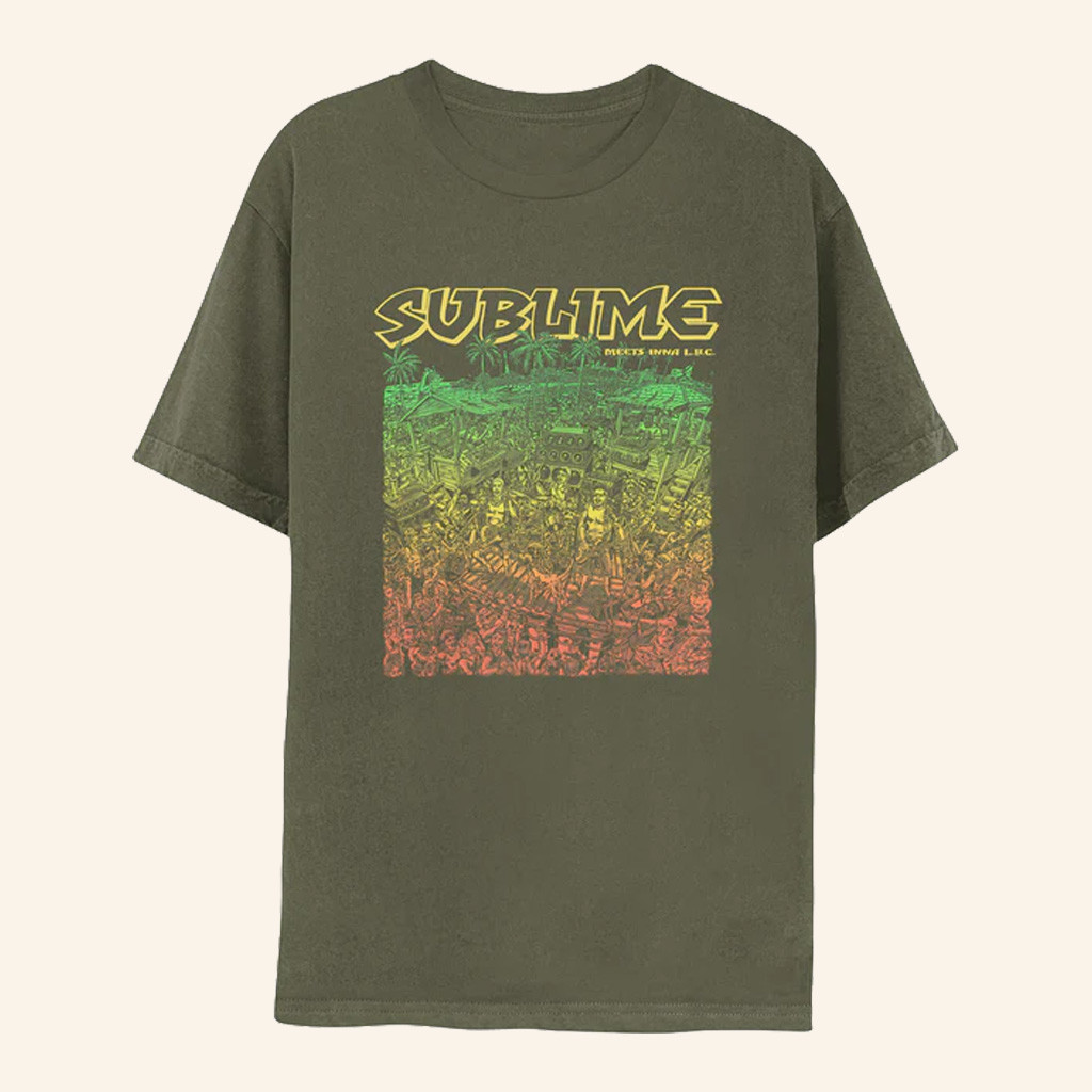 Sublime Merch Dub Faded Green T-Shirt Christmas Gift Ideas For Him Sublime Merch Dub Faded Green T-Shirt Christmas Gift Ideas For Him
