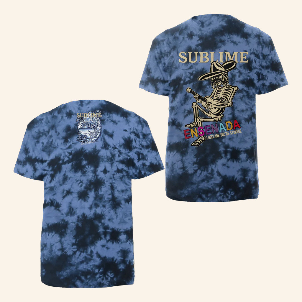 Sublime Merch Ensenada Skeleton Tie Dye T-Shirt Christmas Presents For Dad Sublime Merch Ensenada Skeleton Tie Dye T-Shirt Christmas Presents For Dad