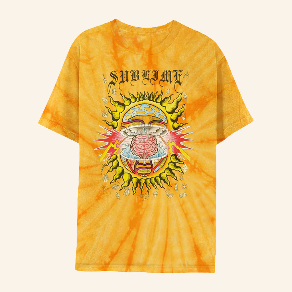 Sublime Merch Mind Blown Sun Gold Tie Dye T-Shirt Gifts For Friends Sublime Merch Mind Blown Sun Gold Tie Dye T-Shirt Gifts For Friends