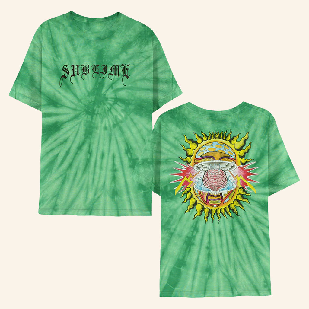 Sublime Merch Mind Blown Sun Green Tie Dye T-Shirt Gifts For Daughter Sublime Merch Mind Blown Sun Green Tie Dye T-Shirt Gifts For Daughter