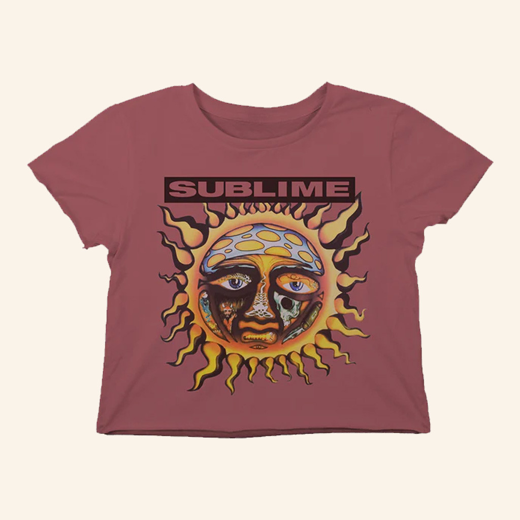 Sublime Merch Sublime Sun Cropped T-Shirt Christmas Present For Her Sublime Merch Sublime Sun Cropped T-Shirt Christmas Present For Her