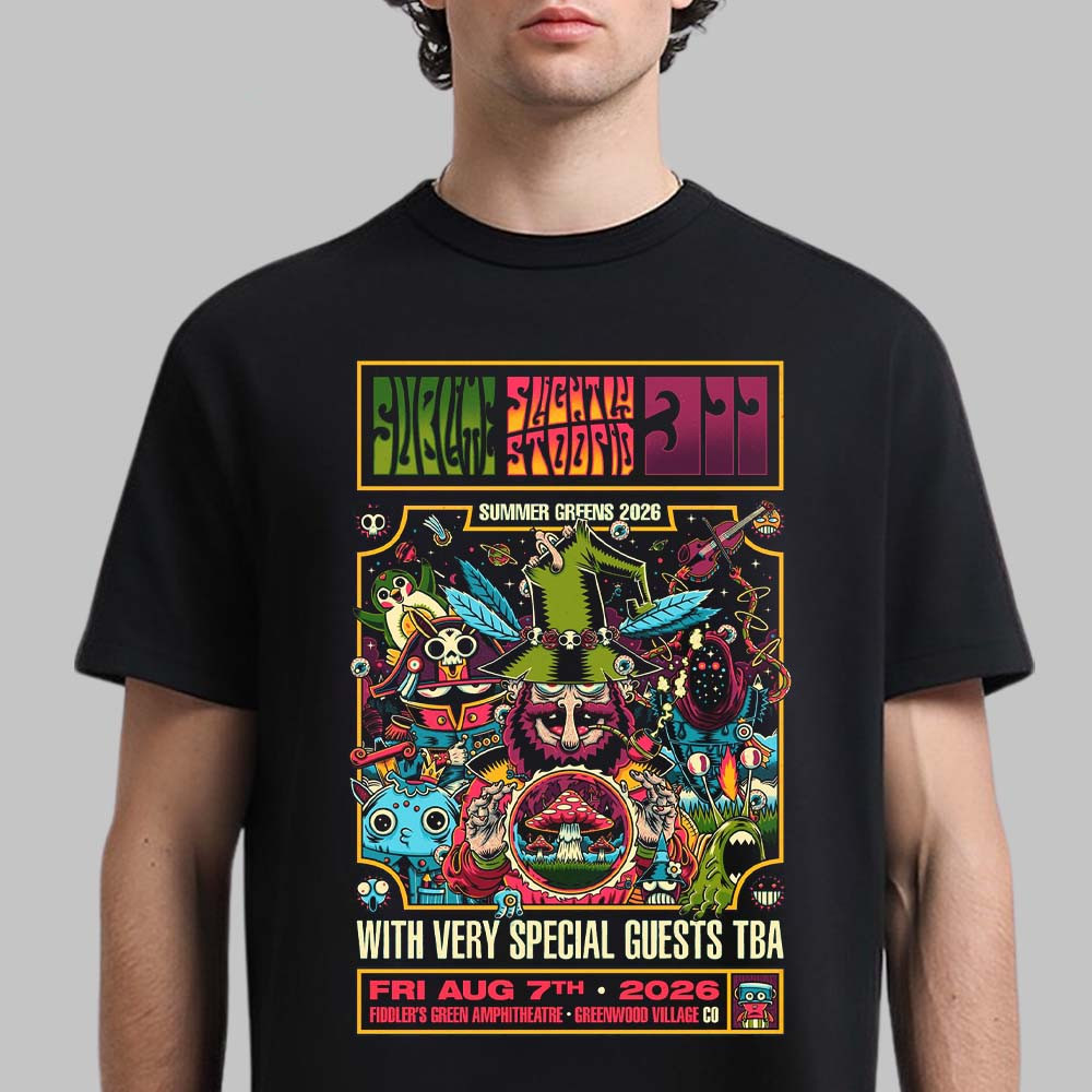 Sublime With Slightly Stoopid And 311 Summer Greens 2026 T-Shirt Summer Greens 2026 Merch
