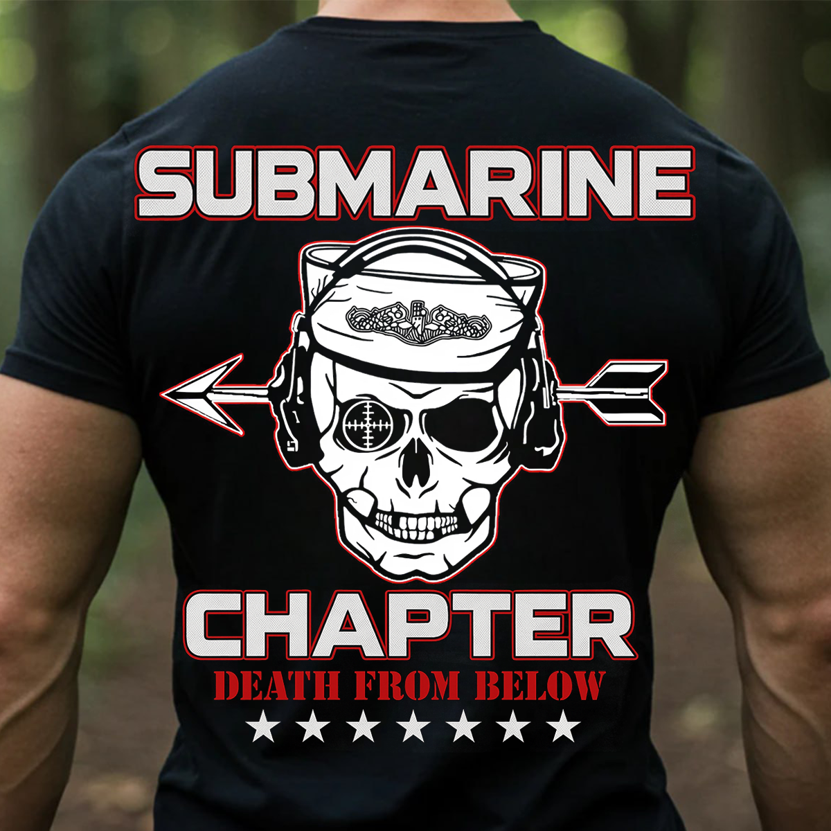Submarine Chapter T-Shirt  Skull Navy Veteran Tee Military Submariner  Gift For Veteran