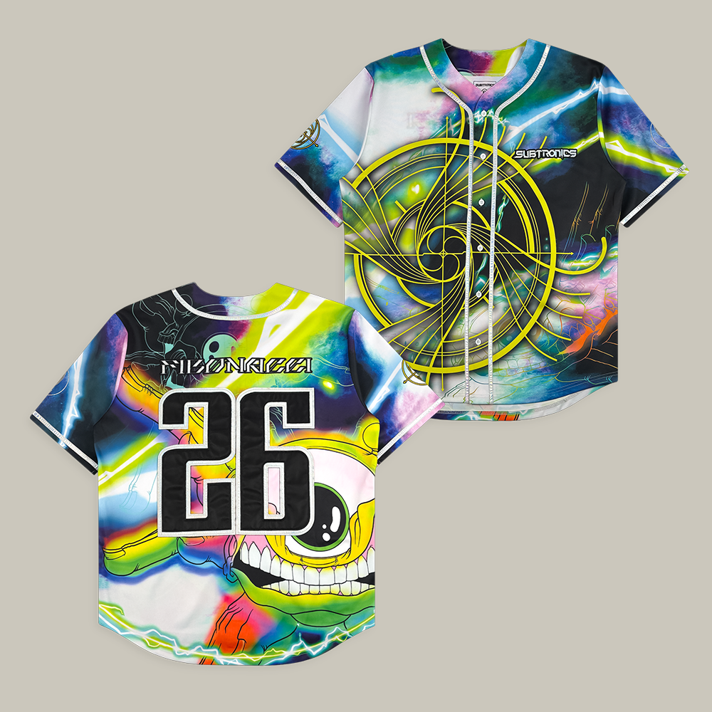 Subtronics Aaron Brooks x Fibonacci Baseball Jersey Subtronics Merch Fan Gift