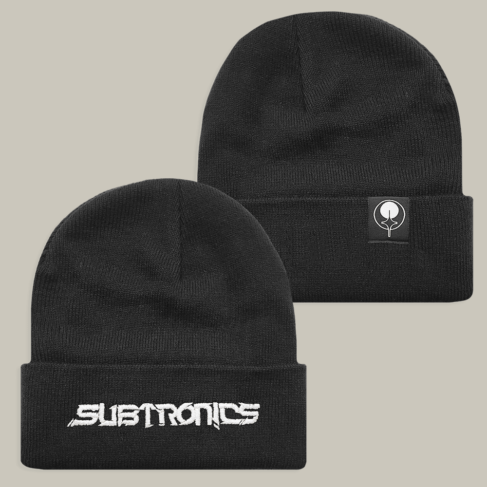 Subtronics Black Logo Beanie EDM Themed Subtronics Merchandise Music Lover Gifts