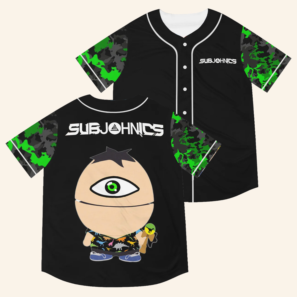 Subtronics Merch Green Camo Subjohnics Jersey Christmas Gifts For Dudes
