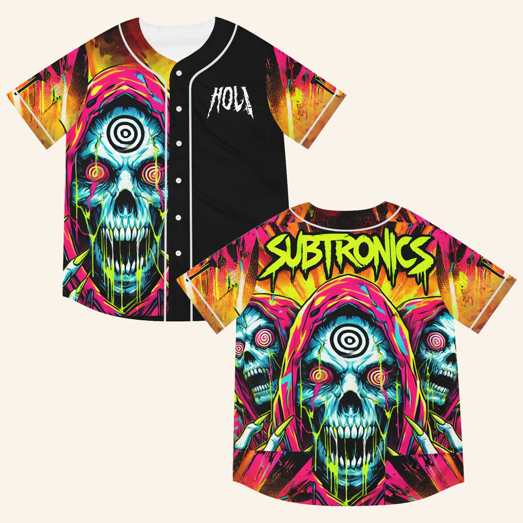 Subtronics Merch Holi Subtronics Baseball Jersey Mindd Pluck Jersey Xmas Gifts For Son