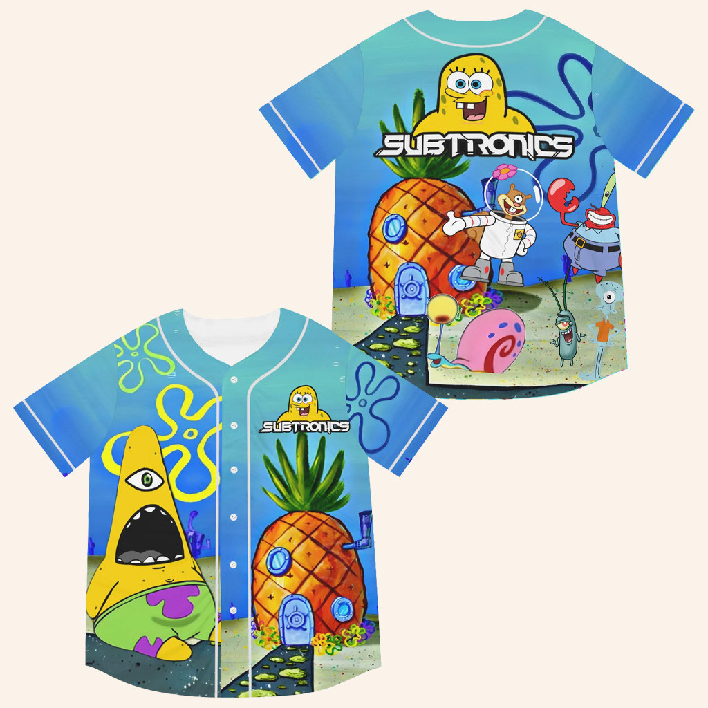 Subtronics Merch Subtronics SpongeBob Jersey Cyclops Cove Jersey Best Gifts For DJ Fans