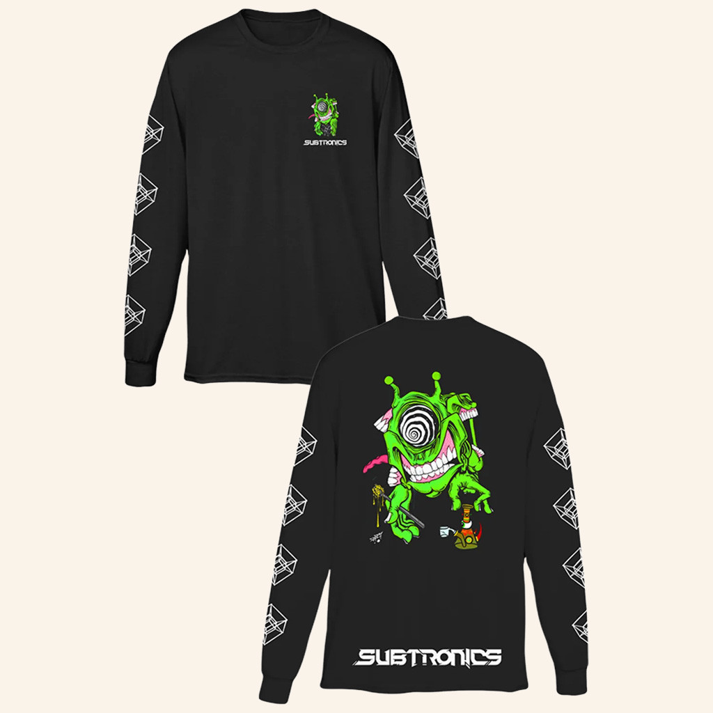 Subtronics Merch Subtronics X Aaron Brooks Long Sleeve Shirt Gifts Ideas For Friends