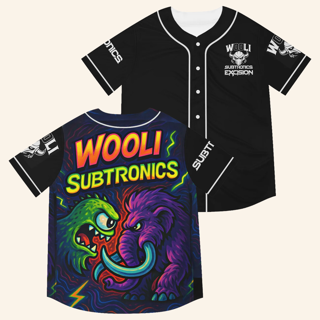 Subtronics Merch Wooli x Subtronics Rave Jersey Bass Music Festival Clothing For EDM Fans Gifts