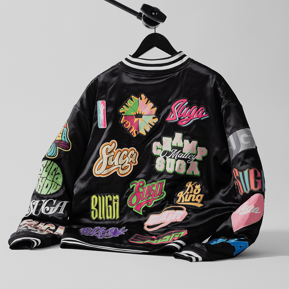 Suga Sean Merch BTS Suga Bomber Jacket Gifts For Father's Day From Son Suga Sean Merch BTS Suga Bomber Jacket Gifts For Father's Day From Son