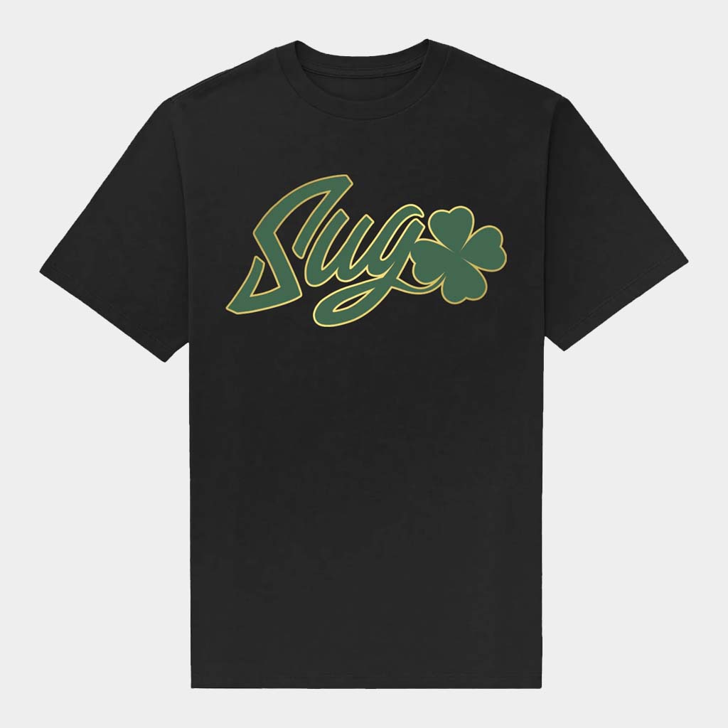Suga Sean Merch Suga Shamrock Black T-Shirt St Patrick Day Gifts For Son