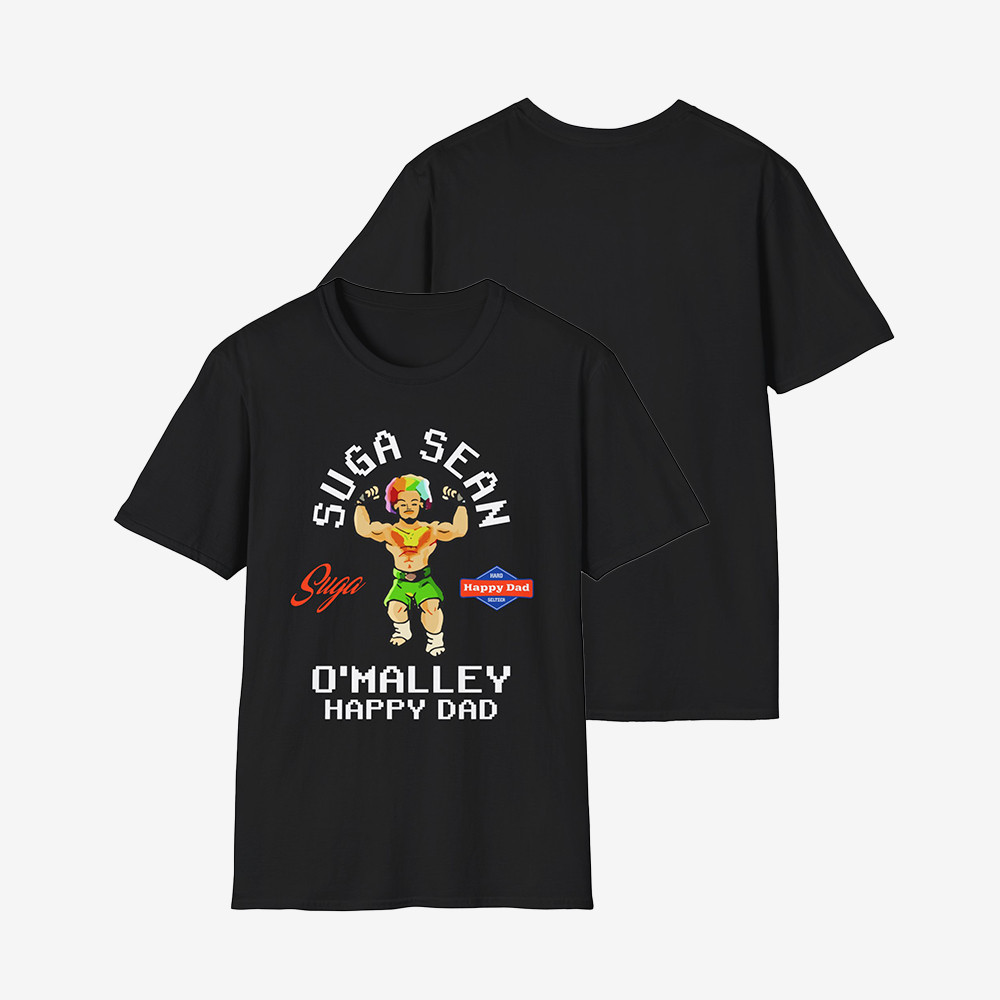 Suga Sean X Happy Dad Action Figure T-Shirt Martial Fighting Sugar Sean Shirt Fan Gift Ideas