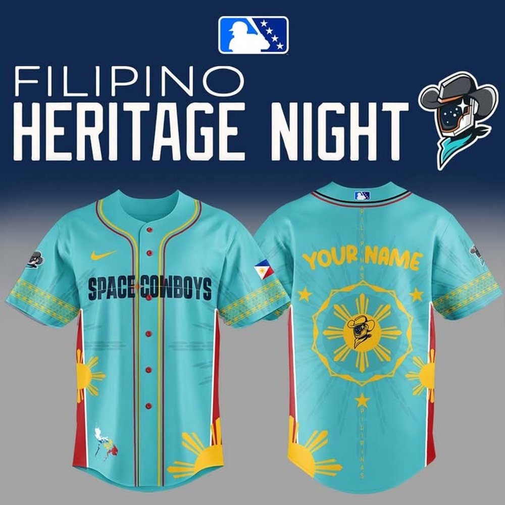Sugar Land Space Cowboys Filipino Heritage Night Limited Edition Jersey Unique Baseball Gifts For Fans
