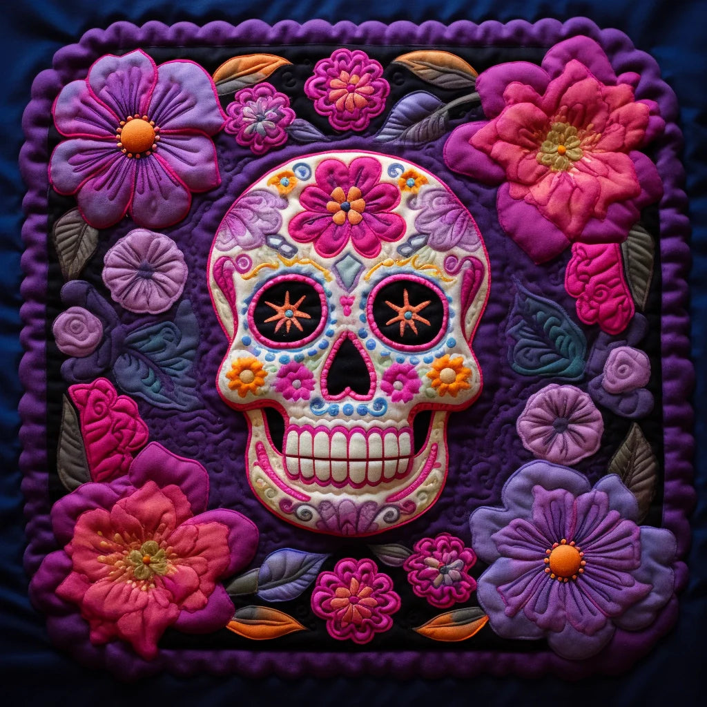Sugar Skull Quilted Placemat Placemats For Round Table Birthday Presents For Mum