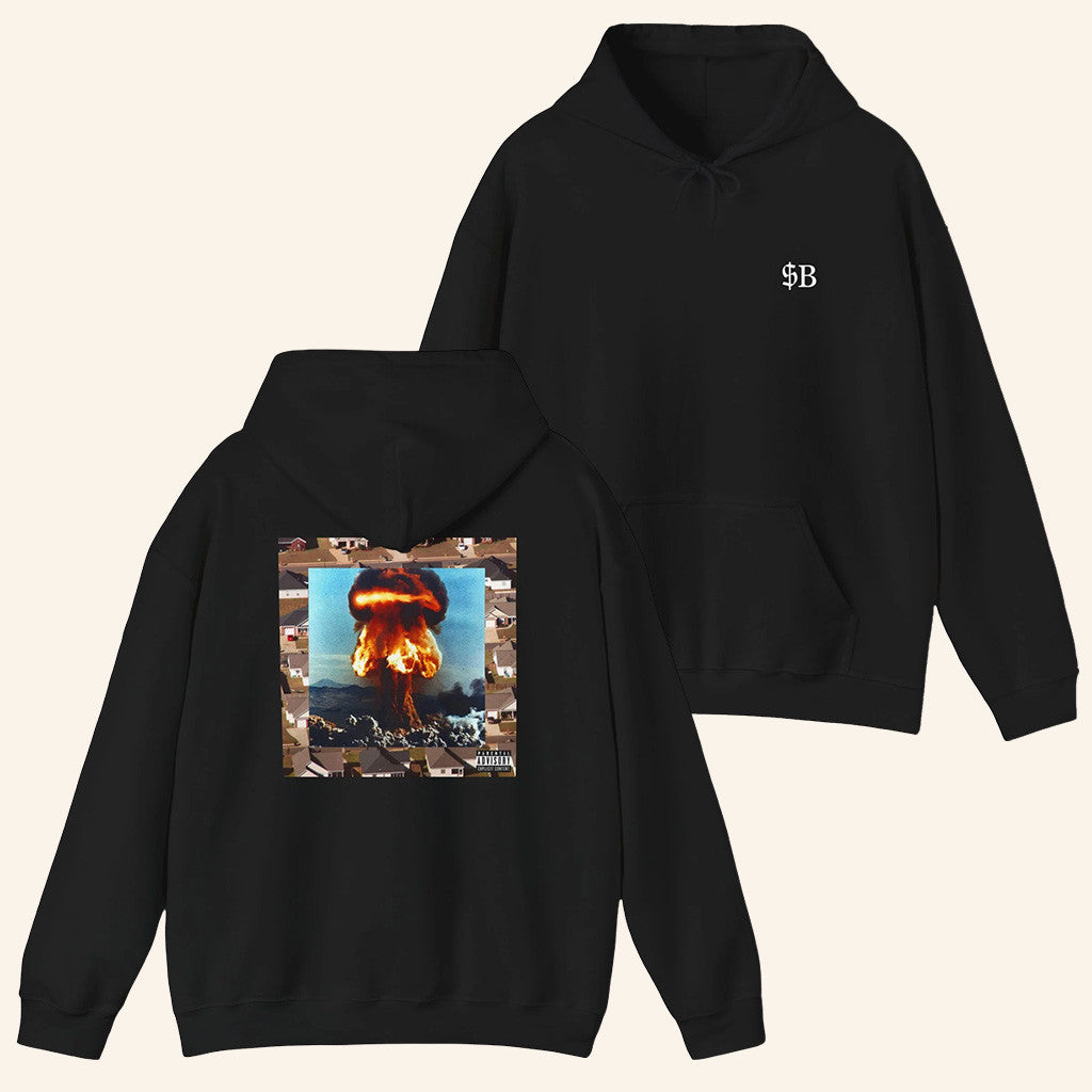 Suicide Boys Merch Hoodie KILL YOURSELF Part XVII The Suburban Sacrifice Saga Album Cover Hoodie