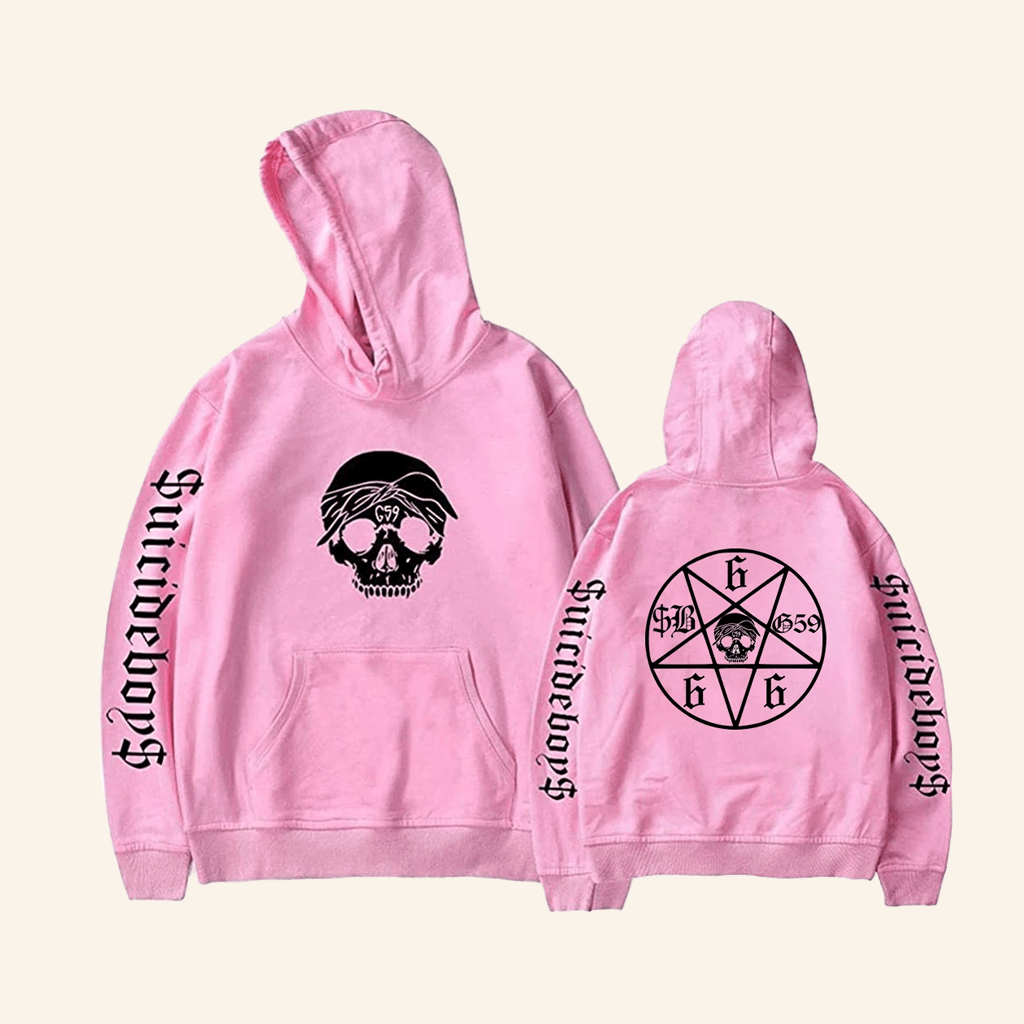 Suicide Boys Merch SuicideBoys Hoodie Skull G59 Record Pink Hoodie Gifts For Girlfriend Suicide Boys Merch SuicideBoys Hoodie Skull G59 Record Pink Hoodie Gifts For Girlfriend