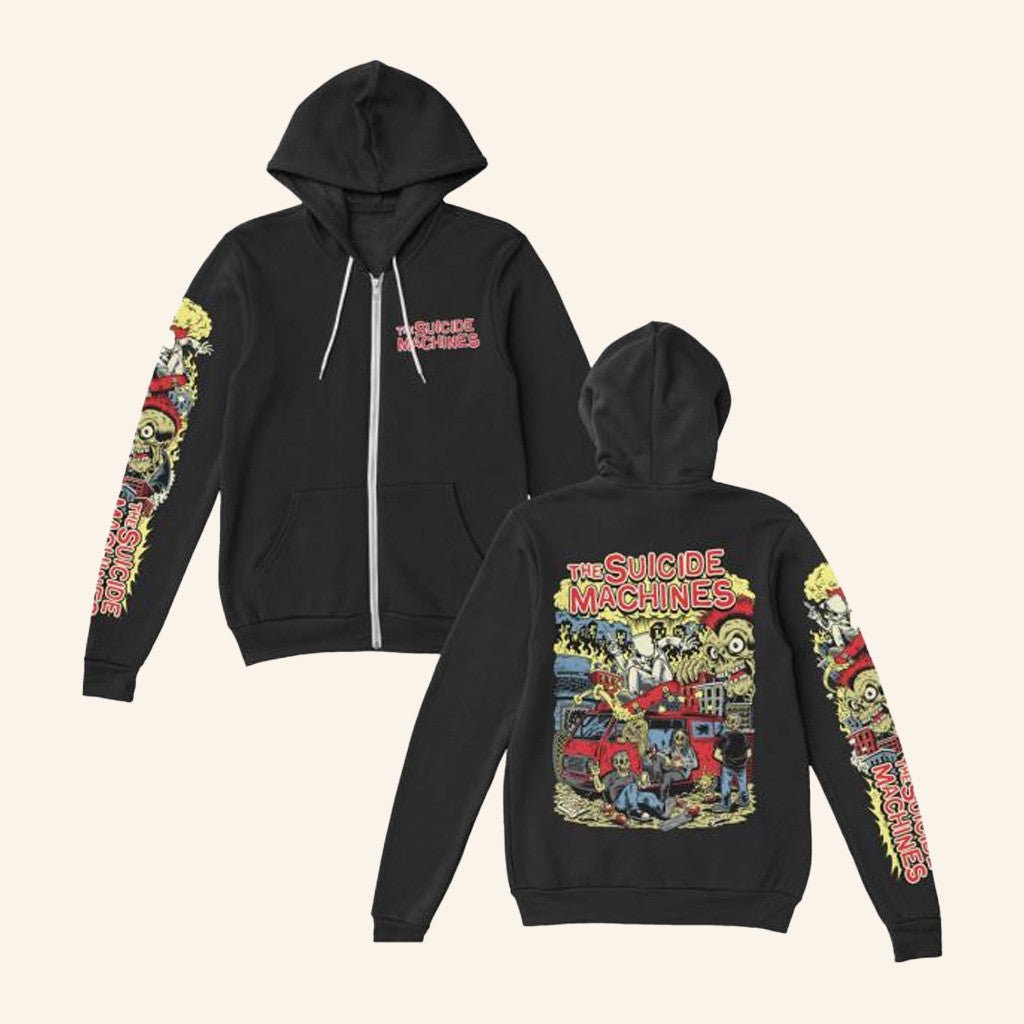 Suicide Machines Merch Skate Zip Hoodie Gifts For Dudes