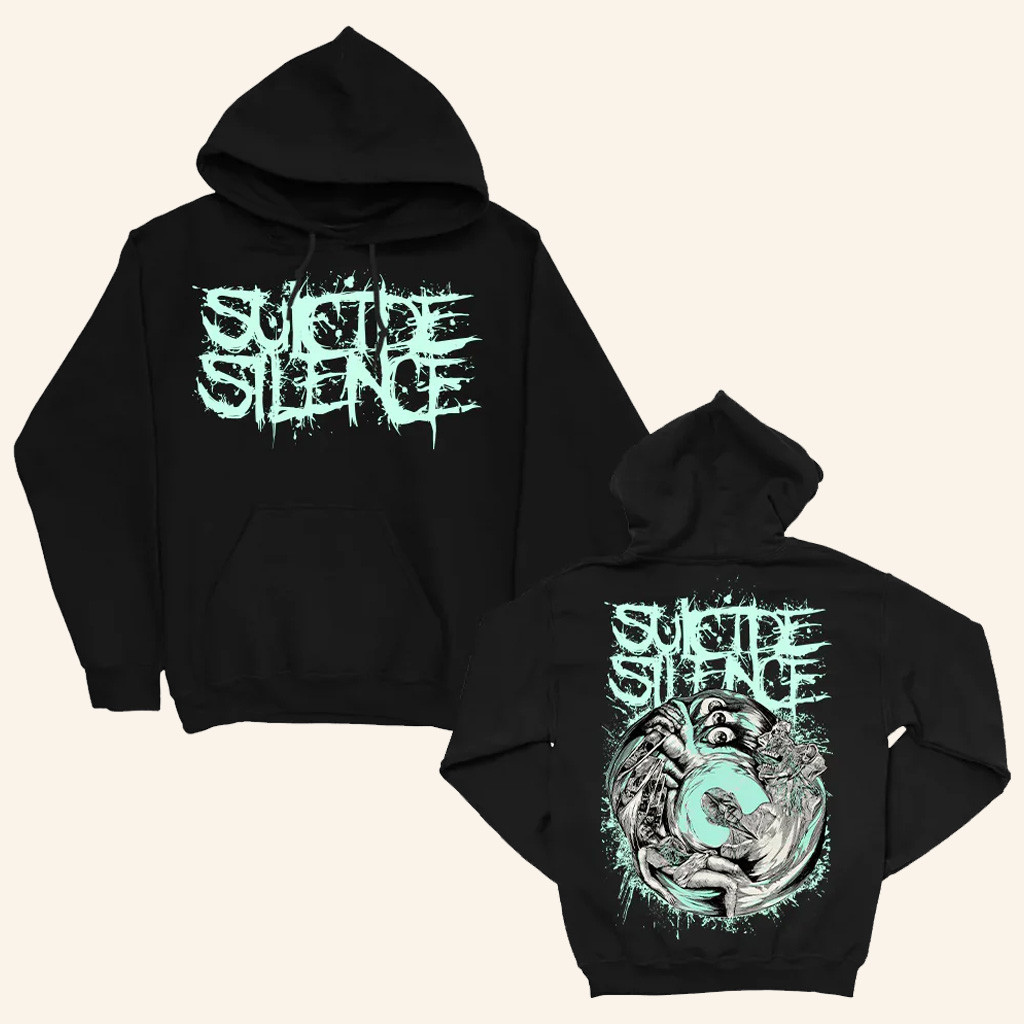 Suicide Silence Merch Suicide Silence Hands Of A Killer Glow In The Dark Hoodie Him Gifts