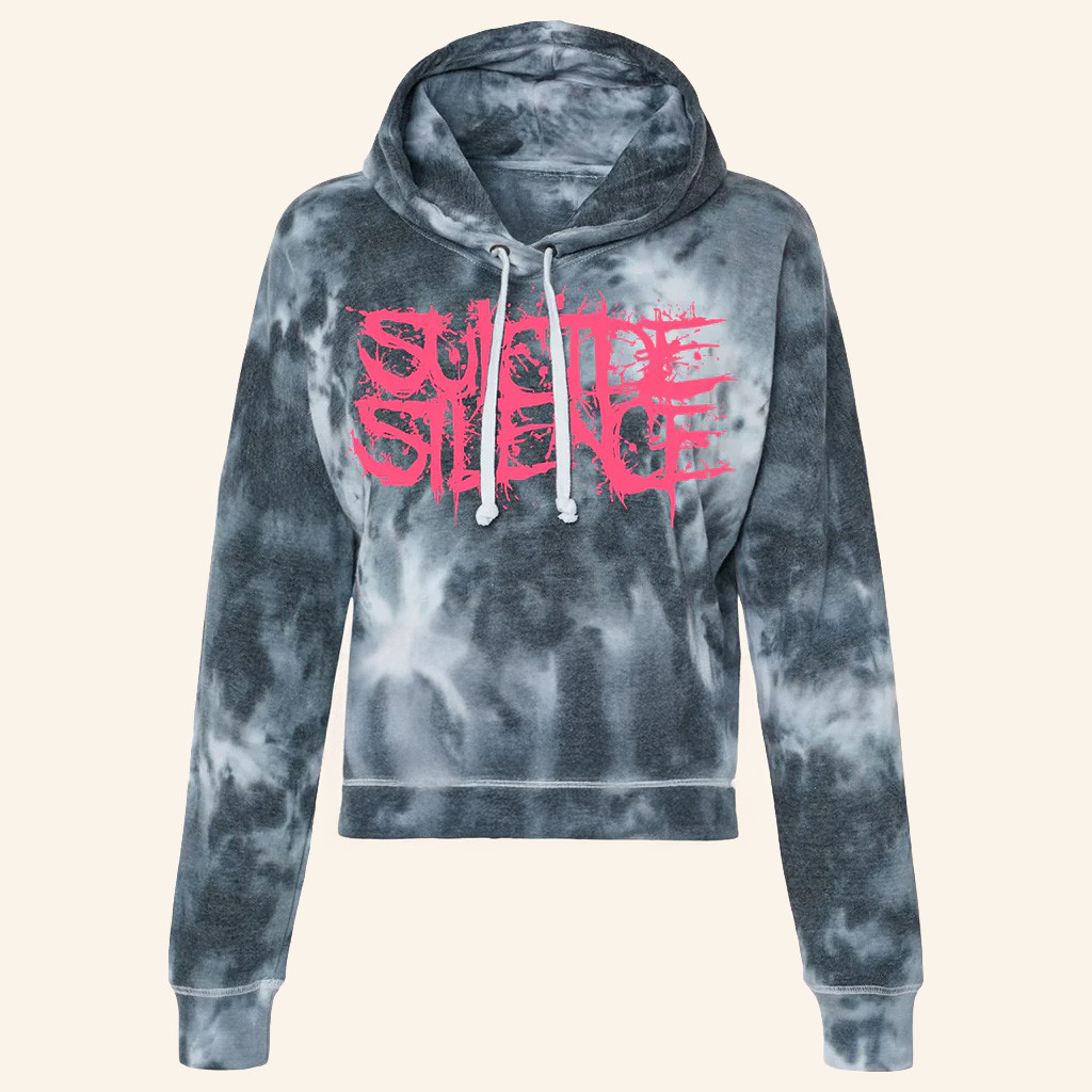 Suicide Silence Merch Suicide Silence Pink Logo Women's Cropped Hoodie Gifts For Wife