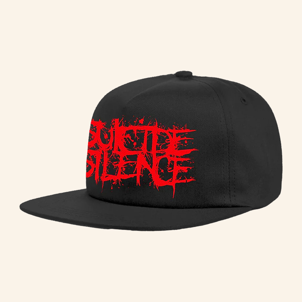 Suicide Silence Merch Suicide Silence Red Logo Embroidered Snapback Hat Gifts For Him