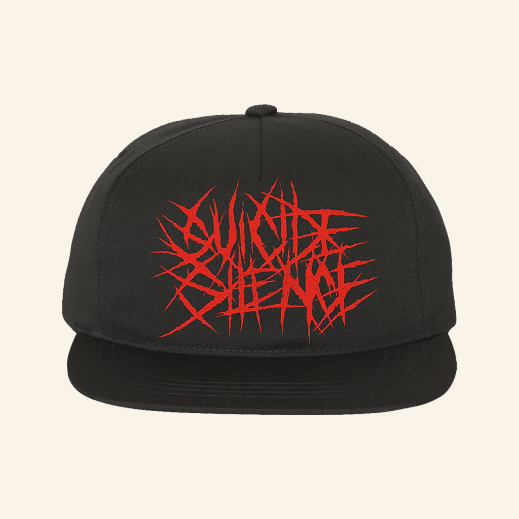 Suicide Silence Merch Suicide Silence Red Logo Embroidered Snapback Hat Gifts For Him