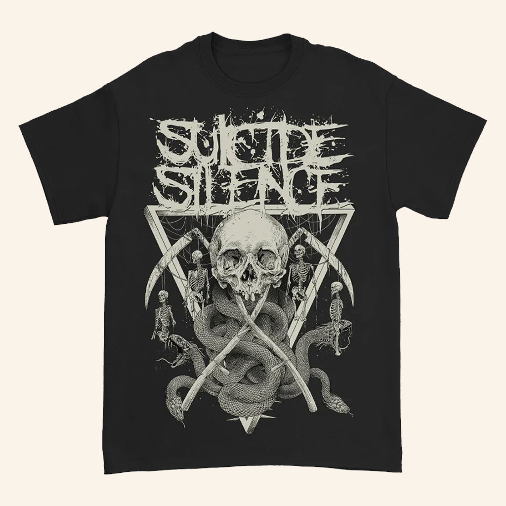 Suicide Silence Merch Suicide Silence Scythe T-Shirt Presents For Boyfriend