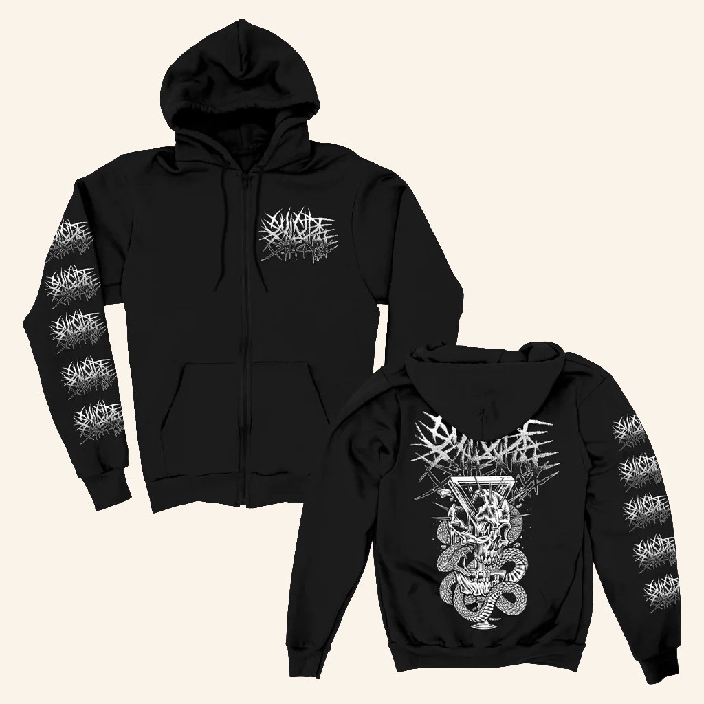 Suicide Silence Merch Suicide Silence Skull Chalice Zip Up Hoodie Gift Ideas For Dad