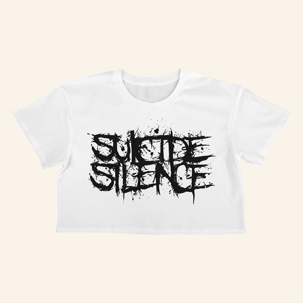 Suicide Silence Merch Suicide Silence SUSI Logo Cropped Shirt Gifts For Girlfriend