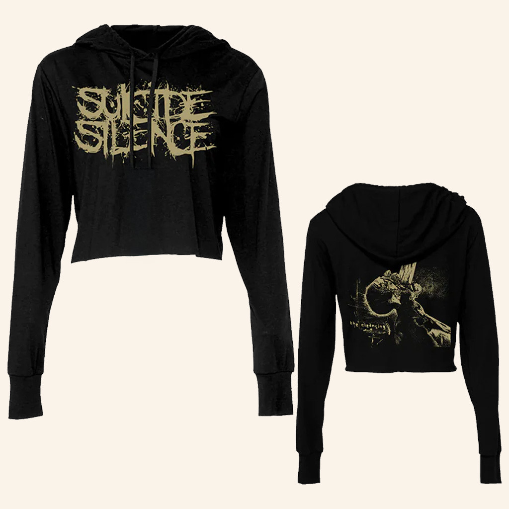 Suicide Silence Merch Suicide Silence The Cleansing Women's Cropped Hoodie Gifts For Wife