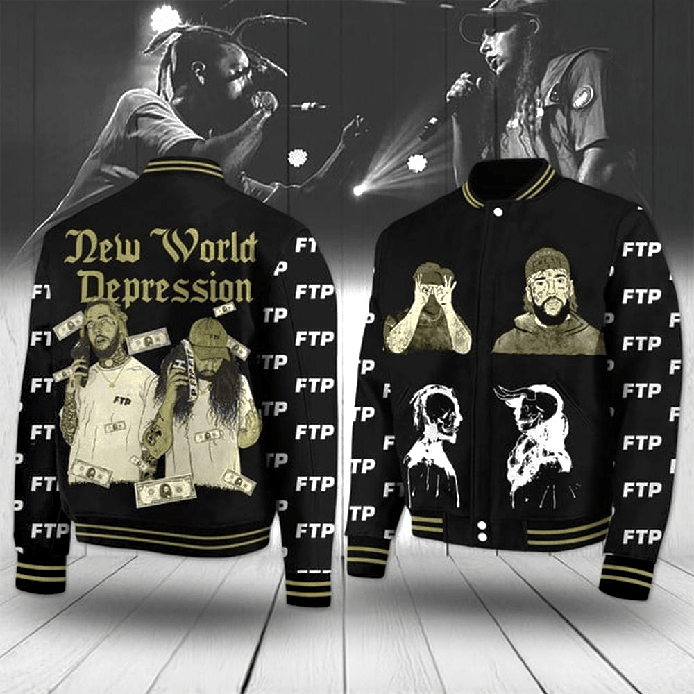 Suicideboys FTP New World Depression Baseball Jacket Perfect Music Gift Ideas For Fans