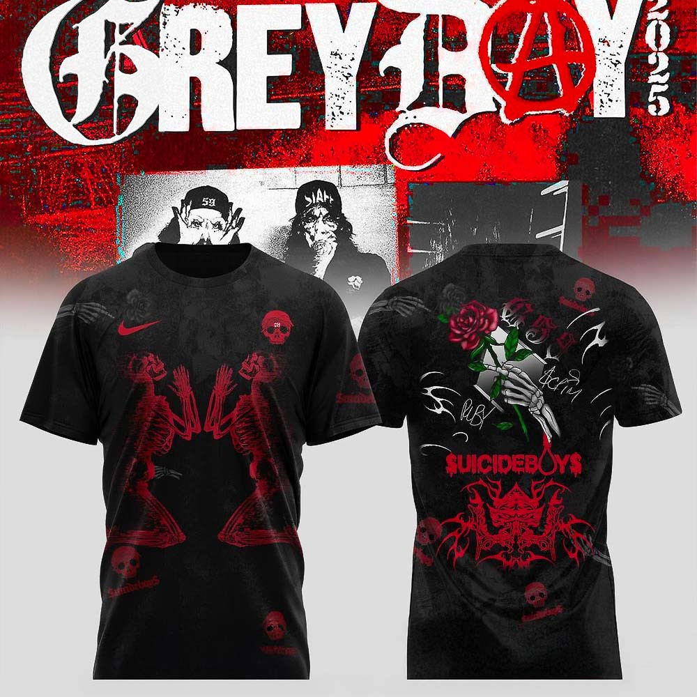 Suicideboys Grey Day Tour Merch 2025 T Shirt Best Gift For Music Fans