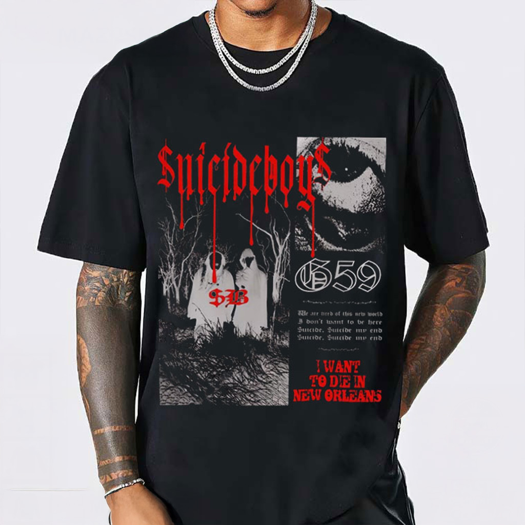Suicideboys I Want To Die In New Orleans Album T-Shirt Suicideboys Merch Gifts For Fans Suicideboys I Want To Die In New Orleans Album T-Shirt Suicideboys Merch Gifts For Fans